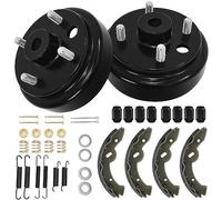 LEAPGOMAX Golf Cart Brake Maintenance Kit for 1997-Up Electric EZGO TXT with Brake Hub Drums & Brake Shoes & Brake Spring Kit OEM# 19186G1, 70794G01, 70795G01 (NOT Fit Gas Models)