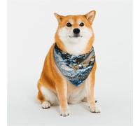 Leaping Fish Dog Bandana for Small Medium Large Dogs, Cat Dogs Kerchief Triangle Bibs Scarf for Girl Or Boy