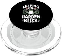 Leaping Into Garden Bliss Frog Gardening Joy PopSockets PopGrip for MagSafe