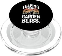 Leaping Into Garden Bliss Frog Gardening Joy PopSockets PopGrip for MagSafe