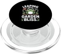 Leaping Into Garden Bliss Frog Gardening Joy PopSockets PopGrip for MagSafe