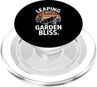 Leaping Into Garden Bliss Frog Gardening Joy PopSockets PopGrip for MagSafe