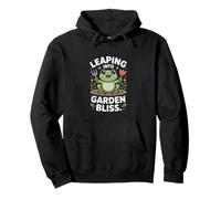 Leaping Into Garden Bliss Frog Gardening Joy Pullover Hoodie