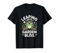 Leaping Into Garden Bliss Frog Gardening Joy T-Shirt