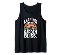 Leaping Into Garden Bliss Frog Gardening Joy Tank Top
