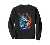 Leaping Marlin Ocean Angler Mens Marlin Fishing Sweatshirt
