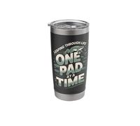 Leaping Through Life One Lily Pad At A Time Frog Stainless Steel Insulated Tumbler