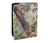 Leaping Wolf Passport Holder for Travel - Passport Case for Men & Women Travel Document Organizer Credit Cards Case, Koala On The Tree, One Size