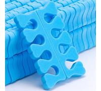 Leapiture 100pcs Sponge Toe Separator Sponge Toe Divider Finger Separator Toe Separator Nail Art Toe Separator Gel Toe Separator Manicure Pedicure Tool (Blue)