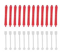 Leapiture 12Pcs Salon Hair Rollers Hair Perm Rods Plastic Hair Perming Rod Curlers Cold Wave Hair Curling Rods Perm Rollers for Hair Salon