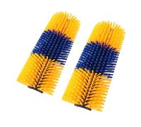 Leapiture 2pcs Livestock Scratch Brushes Full Massage Relieve Itching Animal Back Scratching Brush Stationary Animal Grooming Tool for Horse Cattle Sheep (Yellow)