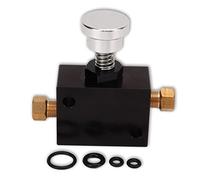 Leapiture Adjustable Proportioning Valve 1/8NPT 100 To 1000PSI Universal Brake Proportional Valve Black Short Bias Proportional Valve Short Bias Proportioning Valve for Race Cars