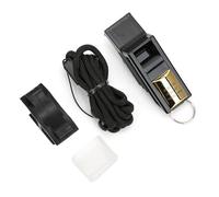 Leapiture Basketball Referee Whistle Dog Whistle with Lanyard Camping Whistle Suitable for Sports Games Outdoor Activities and Coaching (Black Gold)