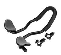 Leapiture Bike Aero Bars Bike Armrest Handlebar Aluminum Alloy Cycle Rest Handlebar with Sponge Cushion for Mountain Travel Bikes Road Bike