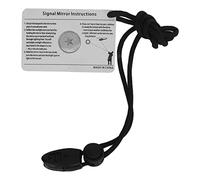 Leapiture Emergency Signal Mirror High Visibility Tool Multi Purpose Signal Mirror Floating Reflective Tool for Outdoor Adventures Hiking Wilderness Exploration