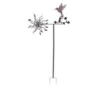 Leapiture Garden wind spinners Hummingbird Wind Spinner Metal Windmill Wind Sculpture Windmills Catchers for Outdoor Lawn Yard Patio Garden ornaments Wind spinners for garden