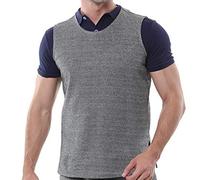 Leapiture Level 5 Protective Vest, Cut & Knife resistant Crew Neck Vest, Round Neck Safety Accessory for Various Scenarios (gray) S