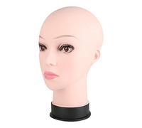 Leapiture Makeup Practice Mannequin Head Soft Massage Practice Mannequin Head Model Cosmetology Training Wig Hat Display for Make Up