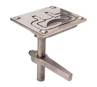 Leapiture Marine Hatch Pull Lacth Boat Cam Latch Flush Pull Floor Buckle Hatch Latch 316 Stainless Steel 67x79mm Lift Handle Locking Latch Suitable for Yacht Ship