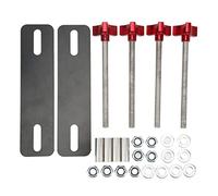 Leapiture Traction Board Mounting Kit Off Road Traction Board Mounting Pins Adjustable Brackets Set Recovery Traction Tracks Mounting Kit for 4.72-6.69in Recovery Tracks(Red)