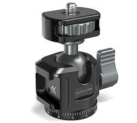 Leaplumin Ball Head for Phone Mount,Aluminum Ball Head with Cold Shoe,360°Panoramic Rotating Mount Base Adapter with 1/4” Screw for Phone Mount/Tablet Mount-Max Load 2.5kg/5.5lb