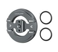 Leaplumin Magnetic Phone Tripod Mount Adapter with Adhesive Magnetic Ring，1/4” Screw Hole Suitable for Ball Head/Tripod，Cold Shoe Design Compatible with Microphone with Hot Shoe Connector