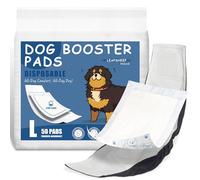 LeapSheep Dog Nappie Liners Super Absorbent Disposable Dog Diaper Pads for Male & Female Dogs, Cloud-Like Softness, Secure Adhesion to All Nappies, Comfortable for Dog Pants Incontinence (L, 50)