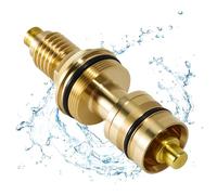 LEAPTREND 47310000 3/4" Chrome Thermo-Element Universal Brass, Fit for Grohe Thermostatic Shower Paraffin Cartridge Valve, Repair Parts & Thermostatic Systems, Precise Temperature Control