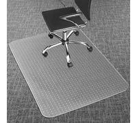 LeapYouth Office Chair Mat for Carpet Floor, 76x120cm Non-slip Carpet Protector Chair Mat for for Low, Standard Pile Carpets, PVC Transparent Chair Floor Protectors for Home Office Rolling Chairs