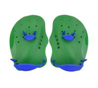 LEAQU 1 Pair Contour Swim Paddles Hand, Swim Training Hand Paddles, Hand Fin Children Diving Aid Tool, Swimming Equipment for Women Men Children Green S