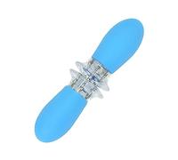 LEAQU Premium Stainless Steel Barbecue Corn Holders, Ergonomic and Anti-scalding Handle, Corn on The Cob Accessory for BBQ, Picnics and Home Cooking Blue