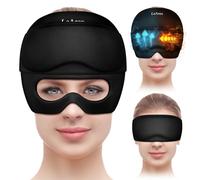 LeArex Migraine Headache Relief Cap with Eye Mask,Migraine Ice Head Wrap 360°U-Shape Design Hot and Cold Therapy Hat,Migraine Mask Gel Ice Cap for Headache Puffy Eyes Sinus and Tension Stress Relief