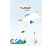 Learn about each water animals: Kids Book Coloring