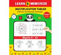 LEARN AND MEMORIZE MULTIPLICATION TABLES Grades 3-5 | Intensive Training and Challenges | Digits 0 - 12: Various Practice Multiplication Tables ... Math Drills, for kids 7-11 years, BONUS!