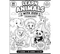 Learn Animals with Zizo: Animal coloring book