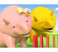 Learn colors and numbers : Playing with Clay / The Balls and the Dumpsters