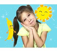 Learn colors - Doing morning exercises with Diana & Monkey