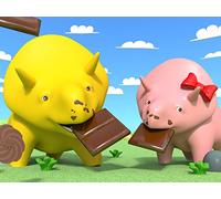 Learn colors : The Cake Factory / Playing Merry-Go-Round