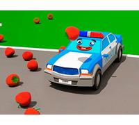 Learn colors with Curious Police car, Fire Truck and Ambulance