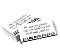 Learn How to Park - Bad Parking Business Cards (Pack of 100)