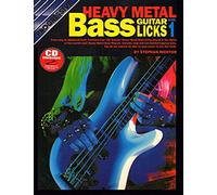 Learn How To Play Guitar - Heavy Metal Bass Guitar Licks Book Vol 1 - Music Tutor Teach Yourself Lessons Book & CD - G7