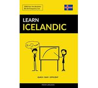 Learn Icelandic - Quick / Easy / Efficient: 2000 Key Vocabularies