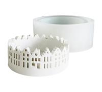 Learn Improve the decoration of your home with this hollow silicone round mould, which gives a warm and romantic feeling. Its charming house due design gives a beautiful and