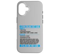 Learn Italian They Said Imparare Verb Conjugation Funny Case for iPhone 16