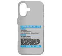 Learn Italian They Said Imparare Verb Conjugation Funny Case for iPhone 17