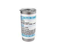 Learn Italian They Said Imparare Verb Conjugation Funny Stainless Steel Insulated Tumbler
