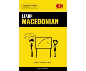 Learn Macedonian - Quick / Easy / Efficient: 2000 Key Vocabularies