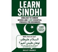 Learn Sindhi: English to Sindhi Words and 1,001 Essential Phrases for Beginners