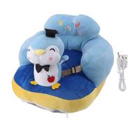 Learn Sitting Support Seating, Plush Sofa with Angles, Fall and Side Turn Features, Lightweight and to Carry, Ideal for Indoor and Outdoor Use, (Blue Penguin)