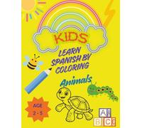 Learn Spanish by Coloring Animals for Kids